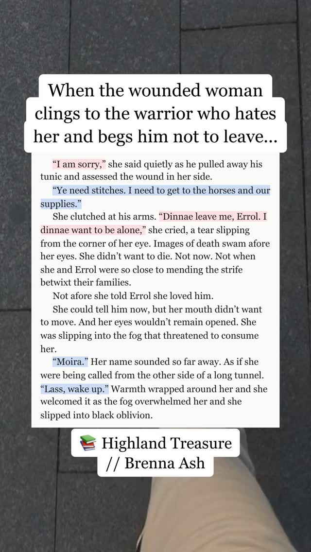 UGH the way she clings to him 😫 And she's about to confess her love?! I need this book NOW.
#bookstagram #romancebooks #enemieslovers #historicalromance #woundedheroine #medievalromance #warriorromance #bookishreels #bookrecommendations #romancebookrecs