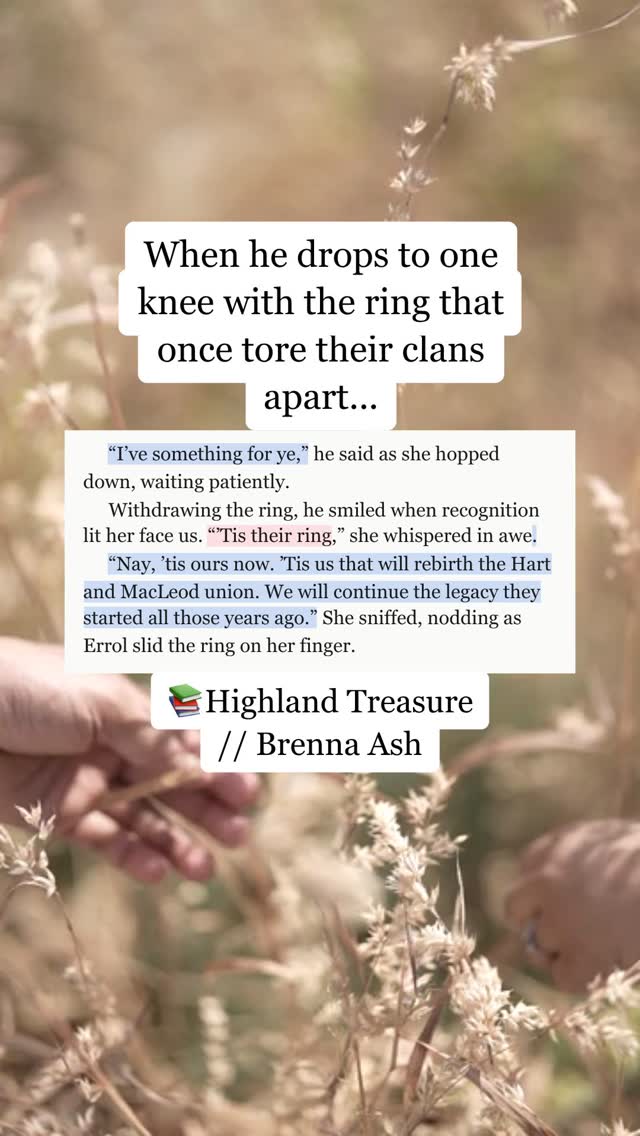 OMG the way he said "Nay, 'tis ours now"! 🥹 Rebirthing a union from something that tore their clans apart? I'm obsessed.
#historicalromance #medievalromance #romancebooks #bookrecommendations #bookstagram #enemiestolovers #fatedmates #proposalscene #bookish #fyp