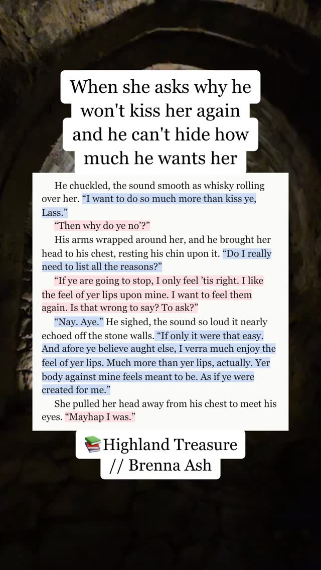 UGH the way he can't hide how much he wants her 😫 And then she asks “mayhap I was”?! I’m obsessed with them. #bookstagram #bookrecommendations #romancebooks #fyp #forbiddenlove #feudingfamilies #highsexualtension #mutualpining #scottishromance #alphahero